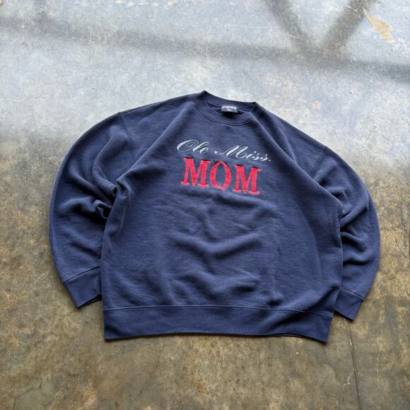 Vintage OLE MISS MOM 90s Sweatshirt - Picture 1 of 6